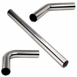 O'Reilly Auto Parts – 3" 76mm OD Stainless Steel Straight 45 90 Degree Exhaust Piping Pipe Tubes Bundle