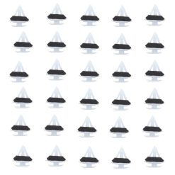 O'Reilly Auto Parts – Nylon White fender bumper fastener Auto clips(G18K51SJ3) – 30Piece