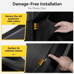 Alternative view of O'Reilly Auto Parts – Tesla Model 3 Highland 2024-2026 Door Sill Protector 5PCS Trunk Sill Guards Full Protection