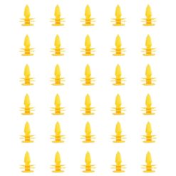 O'Reilly Auto Parts – Nylon Yellow fender bumper fastener Auto clips(6507686-AA) -30 Piece