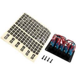 O'Reilly Auto Parts – 1x Universal Boat Auto 12-24V 5 Gang On-Off LED Toggle Switch Panel 2USB