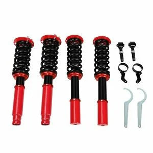 O'Reilly Auto Parts – Red Coilovers Suspension Bundle Fit 04-08 Acura TSX/ 03-07 Honda Accord LX EX DX SE