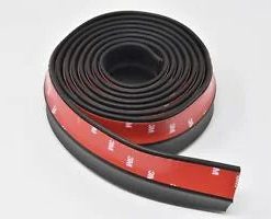O'Reilly Auto Parts – 3M 2"x2.5M Black Forward Bumper Lip Splitter Body Spoiler Skirt Rubber Protector