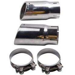O'Reilly Auto Parts – Stainless Steel Exhaust Tip 2.5" Inlet 3"Outlet 6"Long Angle Cut Truck Tailpipe