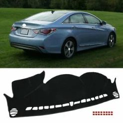 O'Reilly Auto Parts – Black Dashboard Dash Mat Protector Mat for Hyundai Sonata 2010-2013 10 11 12 13