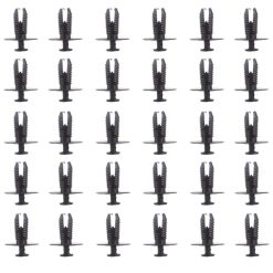 O'Reilly Auto Parts – Nylon Black fender bumper fastener Auto clips(51118174185)- 30Piece
