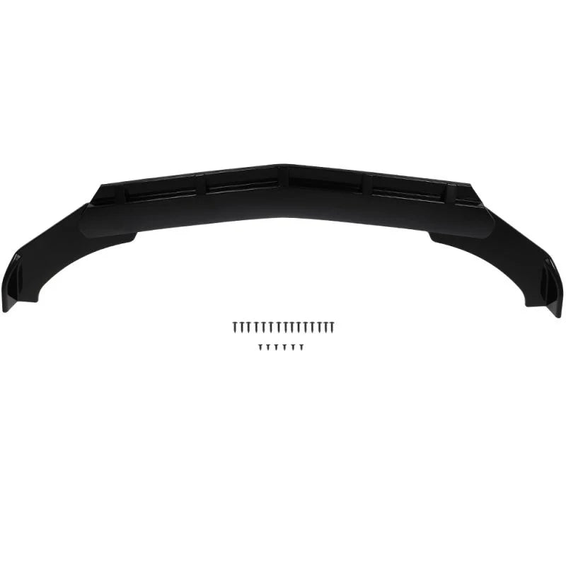 O'Reilly Auto Parts – Forward Bumper Lip – 3PCS PP Glossy Black