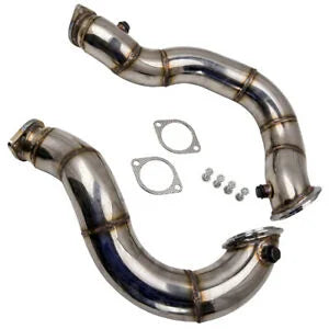 O'Reilly Auto Parts – 3" 2x Downpipes Exhaust Pipe for BMW N54 135i / 335i Twin Turbo 3.0L 2007-2010