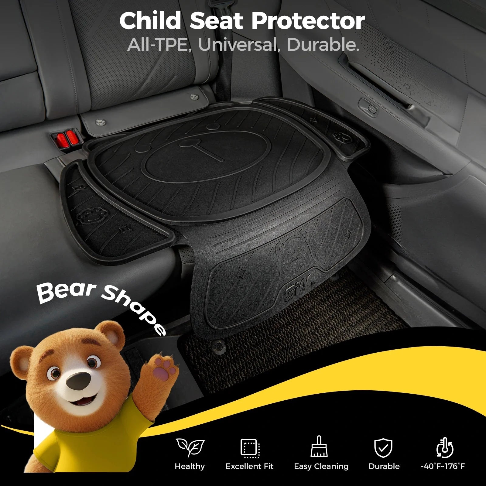O'Reilly Auto Parts – Auto Seat Protector for Baby Auto Seat Fits All Auto Models TPE Fabric Waterproof Durable - Image 12