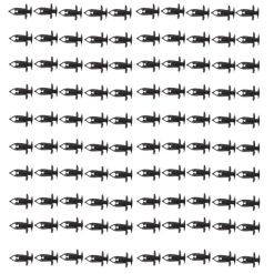 O'Reilly Auto Parts – Nylon Black fender bumper fastener Auto clips(21030249)- 100Piece