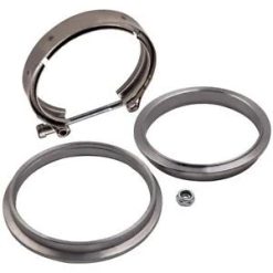 O'Reilly Auto Parts – 4" Turbo / Intercooler Exhaust Downpipe Pipe V-Band Clamp/Clamps +Weld-on Flange