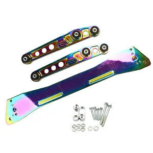 O'Reilly Auto Parts – Rear Lower Control Arm Subframe Brace Tie Bar Bundle for 1992-95 Civic EG Del NEO