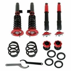 O'Reilly Auto Parts – Coilovers Suspension Struts Bundle for 98-05 BMW E46 320i 323i 325i 328Ci 330i Red