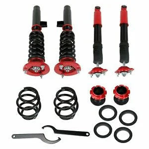 O'Reilly Auto Parts – Coilovers Suspension Struts Bundle for 98-05 BMW E46 320i 323i 325i 328Ci 330i Red