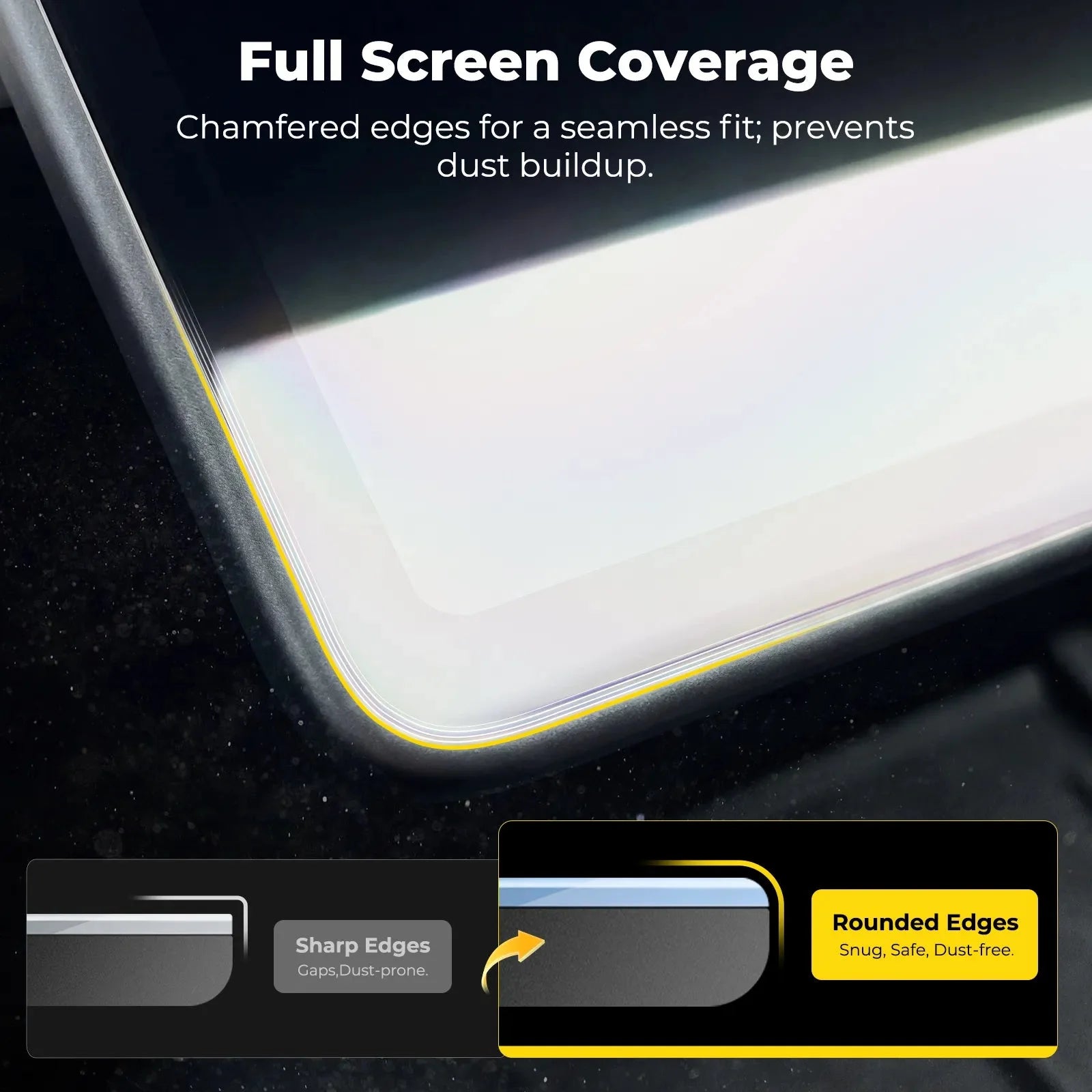 O'Reilly Auto Parts – Tempered Glass Screen Protector (15.4 inch) for Tesla Model 3 Highland 2024-2026/ Y Juniper 2025 Auto Add-ons - Image 4