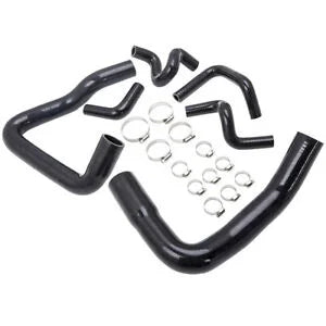 O'Reilly Auto Parts – 6 Pcs Silicone Radiator Hose Bundle for Mustang GT LX Cobra 5.0 1986-1993 Black