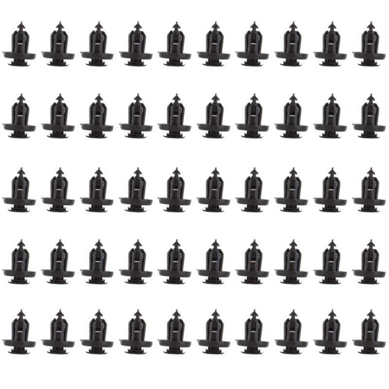 O'Reilly Auto Parts – Nylon Black fender bumper fastener Auto clips(91505-S9A-003)- 50Piece