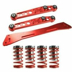 O'Reilly Auto Parts – 1-4" Coilover Spring Back Lower Control Arm Sunframe Bar Red for 1992-1995 Civic