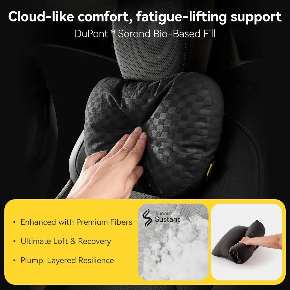 O'Reilly Auto Parts – Car Neck Pillow & Lumbar Pillow Bundle with Adjustable Strap Washable Car Add-ons - Image 8