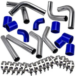 O'Reilly Auto Parts – Universal turbo intercooler piping Bundle 2.5 inch 8PCI Pipe Blue Hose