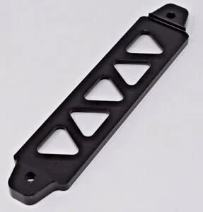 O'Reilly Auto Parts – 220MM/190MM Black Billet Aluminum Auto Battery Tie Down Mount Bracket Brace Bar