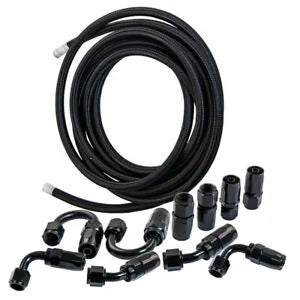 O'Reilly Auto Parts – AN6 -6AN Fitting Stainless Steel Nylon Braided Oil Fuel Hose Line 16.4FT Bundle New
