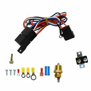 O'Reilly Auto Parts – 3/8" Thread Electric Radiator Engine Fan Thermostat Temperature Switch Relay Bundle