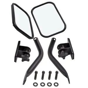 O'Reilly Auto Parts – Pair Black Doors Off Side View Mirrors for Jeep Wrangler 97-18 JK 07-18 TJ 97-16