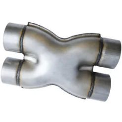 O'Reilly Auto Parts – 3" Dual Universal Exhaust Crossover Pipe X-Pipe Aluminized 3" Inlet / Outlet