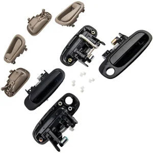 O'Reilly Auto Parts – Complete 8pcs Black Beige Outer Inner Door Handle for Toyota Corolla 1998-2002