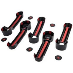 O'Reilly Auto Parts – 5pcs Exterior Door Handles & Tailgate Protector for Jeep Wrangler JK 2007-2017 Black