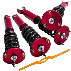 O'Reilly Auto Parts – 4pcs Coilovers Shock Kits for Lexus sc300 sc400 1993 -1998 Adjustable Damper Red