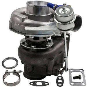 O'Reilly Auto Parts – T3/T4 T04E V-BAND Turbocharger Turbo .63 A/R with Internal Wastegate Universal