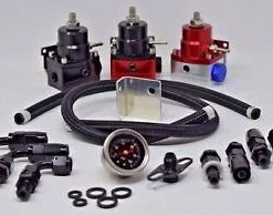 O'Reilly Auto Parts – Adjustable Aero EFI Fuel Pressure Regulator Bundle W/ 160PSI Oil Gauge AN-6 Hoses