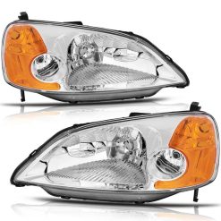 O'Reilly Auto Parts – Headlight Assembly (33101S5PA01) for Honda Civic 1pair