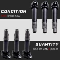 O'Reilly Auto Parts – 6pcs Spark Ignition Coils for Chrysler 300 V6 3.5L 2.7L 2006-10 Pacifica UF502
