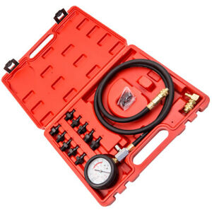 O'Reilly Auto Parts – Oil Pump Pressure Tester Adaptors Gauge Low Oil Warning Detector Service Bundle