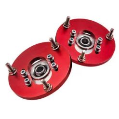 O'Reilly Auto Parts – Pair Forward Suspension Strut Top Hats for BMW E46 320i 323i 328Ci 330xi M3 Red