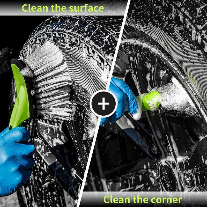 O'Reilly Auto Parts – Car Wash Brush & Tire Rim Brush Bundle Bundle Car Care Tire Rim Cleaner Bristles - Image 8