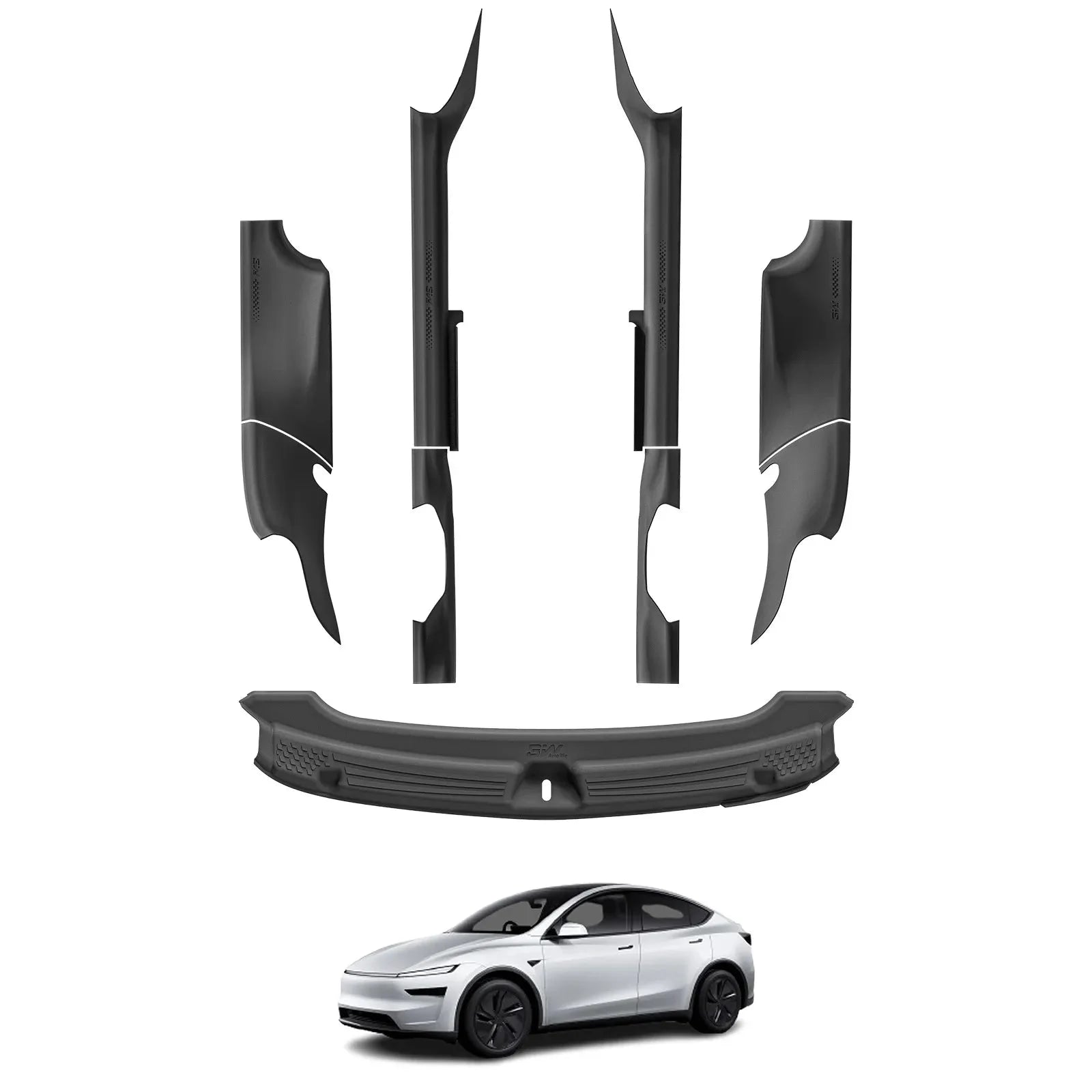 O'Reilly Auto Parts – Tesla Model Y Juniper Premium 2025 2026 (Only Fits 5-Seat) Door Sill Protector Trunk Sill Guards Full Protection - Image 10