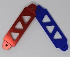 O'Reilly Auto Parts – Billet Aluminum Auto Battery Tie Down Mount Bracket Brace Bar (172mm/45mm) Univer
