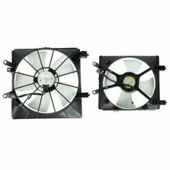 O'Reilly Auto Parts – Left+Right Radiator AC Condenser Cooling Fan (2) for 2001-2005 Honda Civic 1.7L