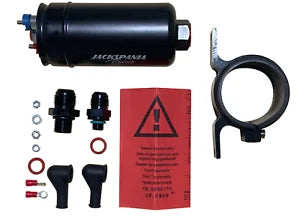 O'Reilly Auto Parts – 380LPH Fuel Pump External Inline for Bosch 044 AEM Check Valve 10AN 8AN Clamp US