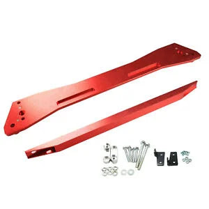 O'Reilly Auto Parts – Back Tie Bar Subframe Brace + Lower Tie Bar for Honda Civic 92-95 CX DX 1.6L Red