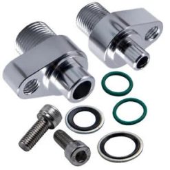 O'Reilly Auto Parts – A/C Compressor 3/4"-16 Discharge Fitting & 7/8"-14 Suction Fitting for LS Engine