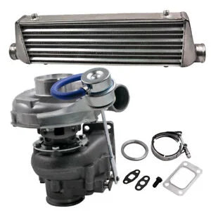 O'Reilly Auto Parts – T04E Universal .63 A/R Inernal Wastegate Turbocharger + Intercooler