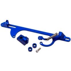 O'Reilly Auto Parts – Aluminum Throttle Cable Carb Bracket Bundle for 4150 4160 Series 265 283 350 Blue