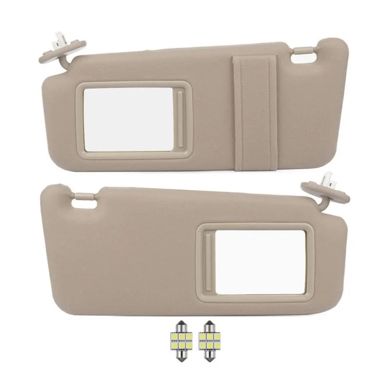 O'Reilly Auto Parts – Sun Visor Beige Left & Right sides with Sunroof for Toyota (74320-0T022-A1,74310-0T022-A1)- 2 PCS