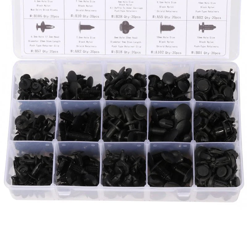 O'Reilly Auto Parts – Car Push Pin Rivet Trim Clip Panel Retainer Bundle for Toyota -300 Pcs