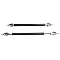 O'Reilly Auto Parts – Carbon Fiber Adjustable Bumper Lip Air Dam Splitter Support Rods Strut Tie Bar (E10494501CP) for Universal – 2 Piece